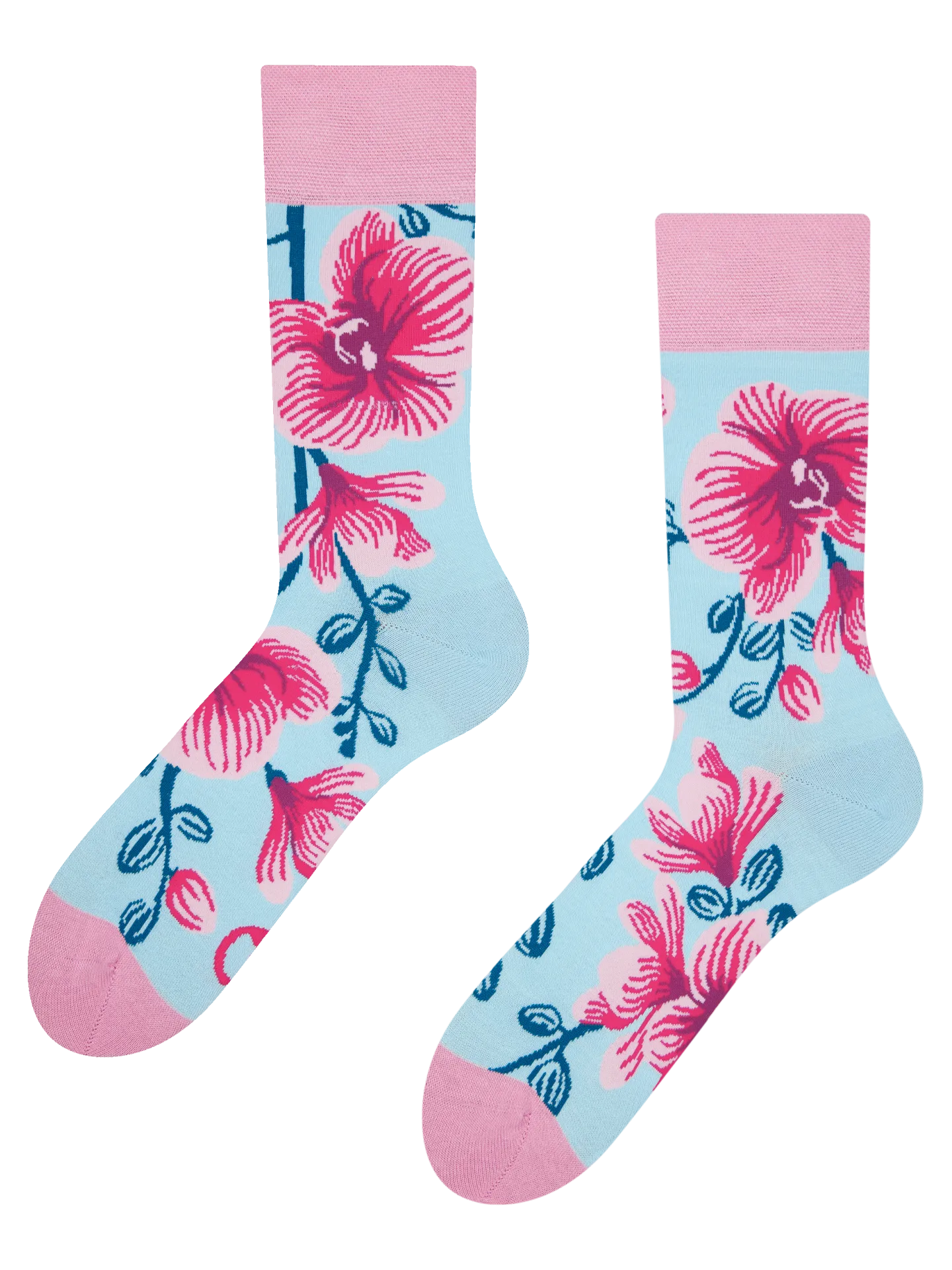 Lustige Socken Orchidee