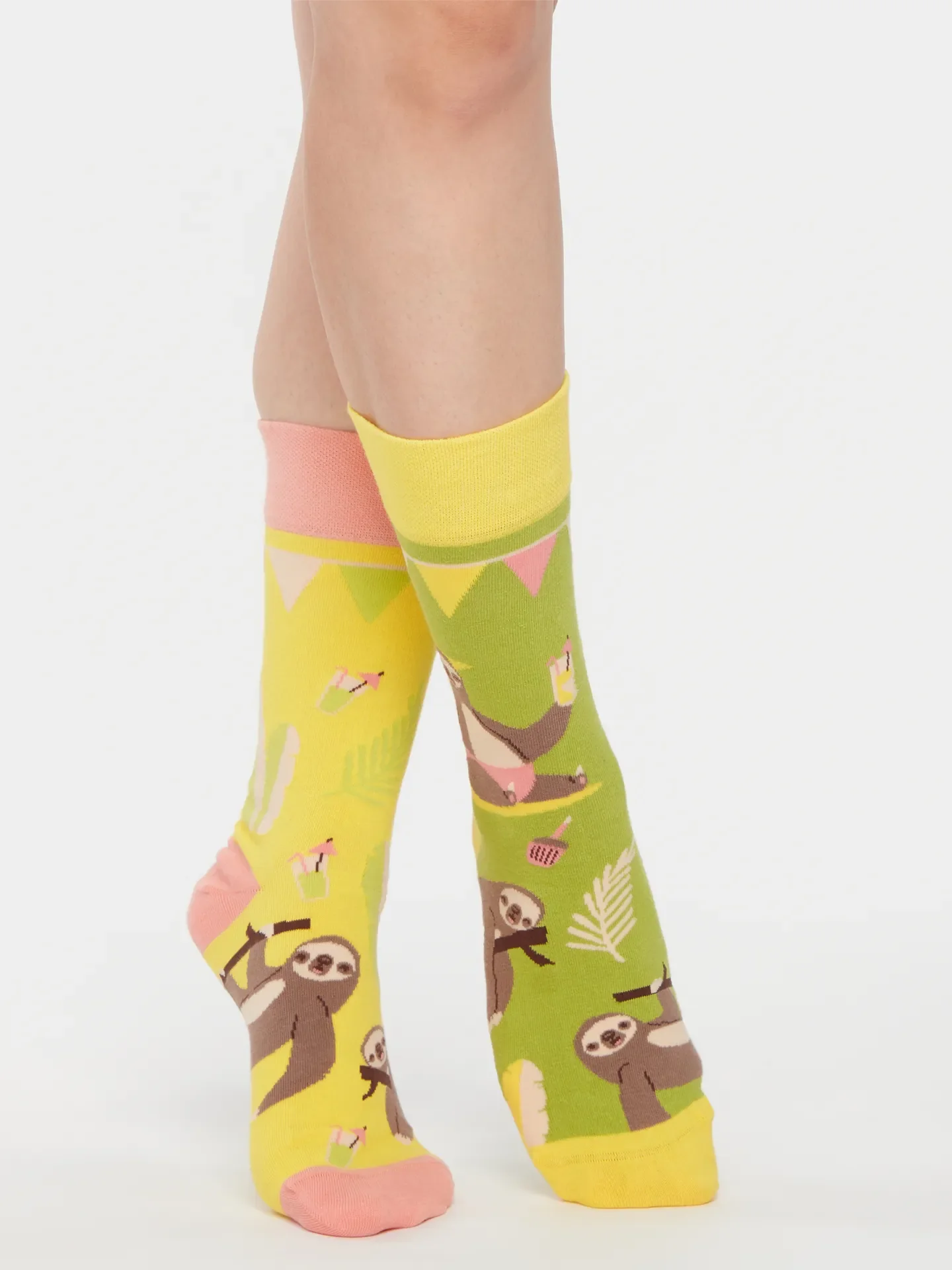 Lustige Socken Party-Faultier - Image 2
