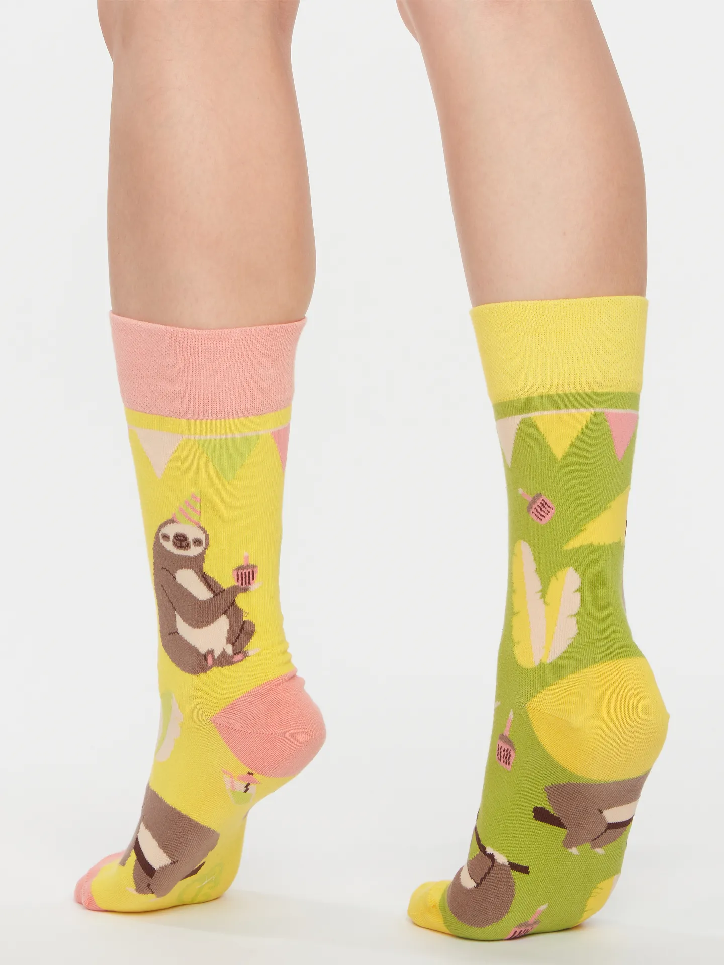 Lustige Socken Party-Faultier - Image 3