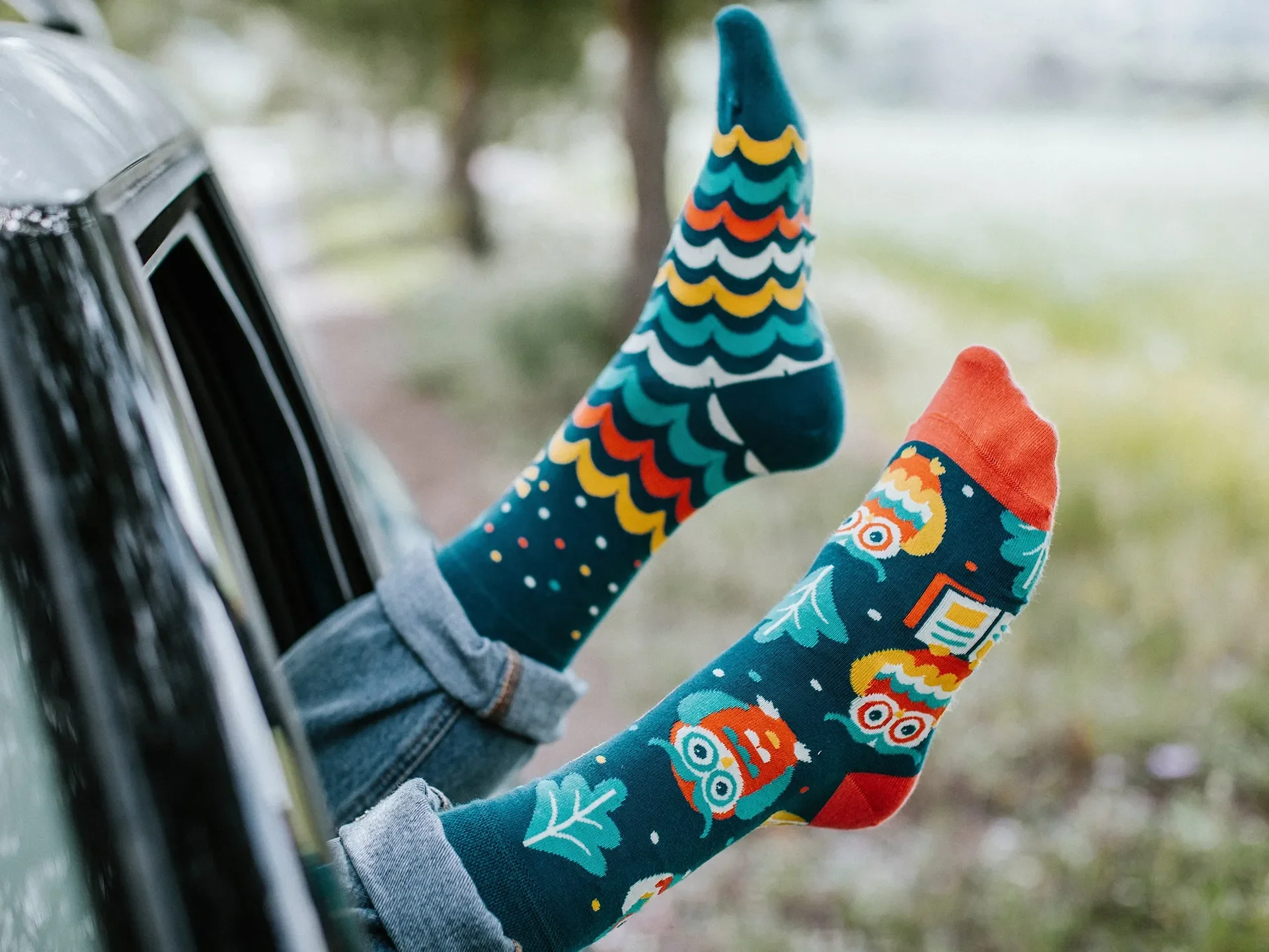 Lustige Socken Kluge Eule - Image 5