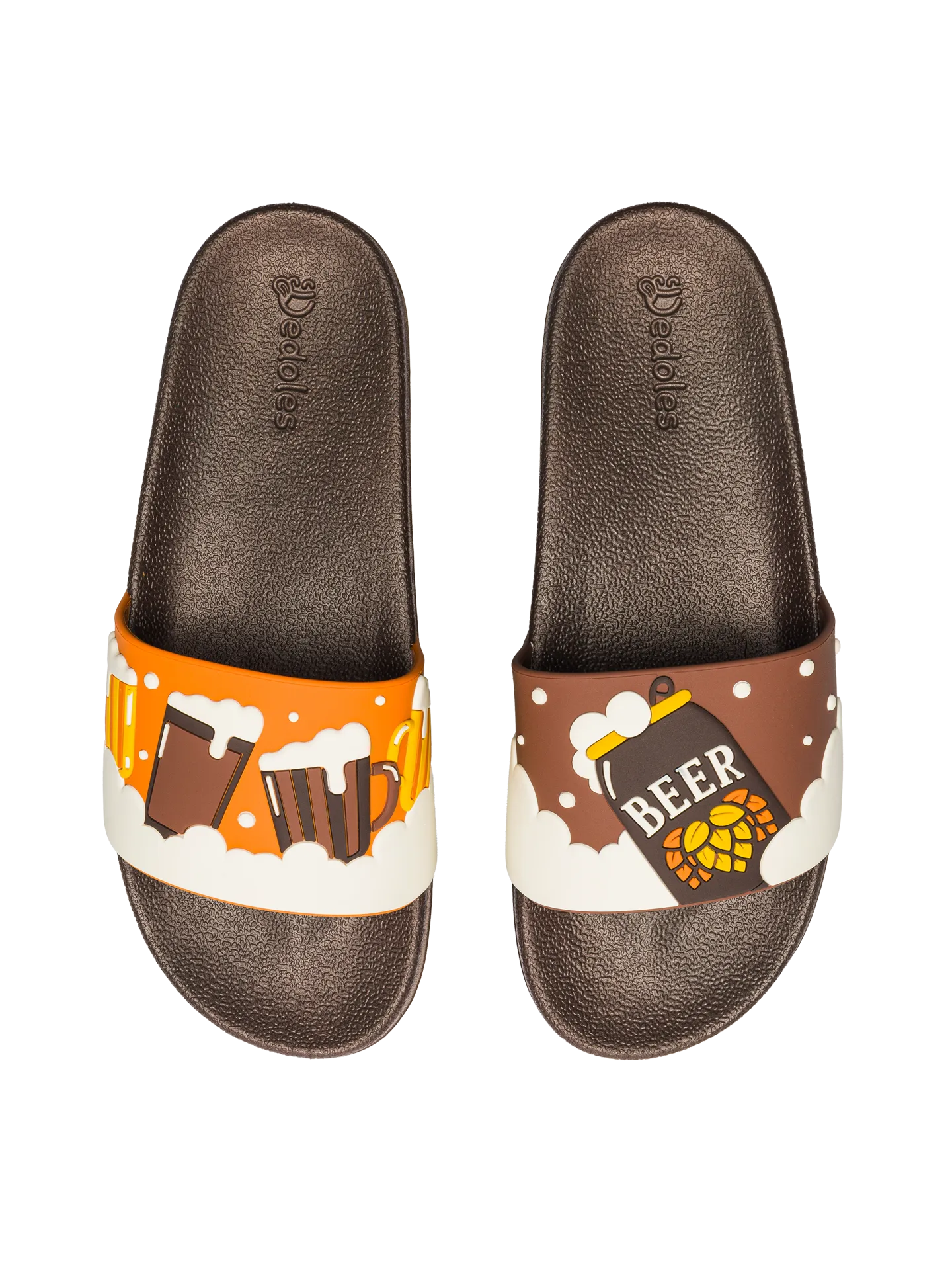 Lustige Pantoletten Dunkles Bier