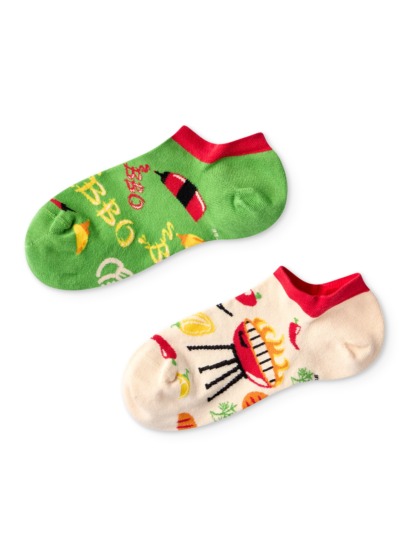 Lustige Sneakersocken Grillsaison