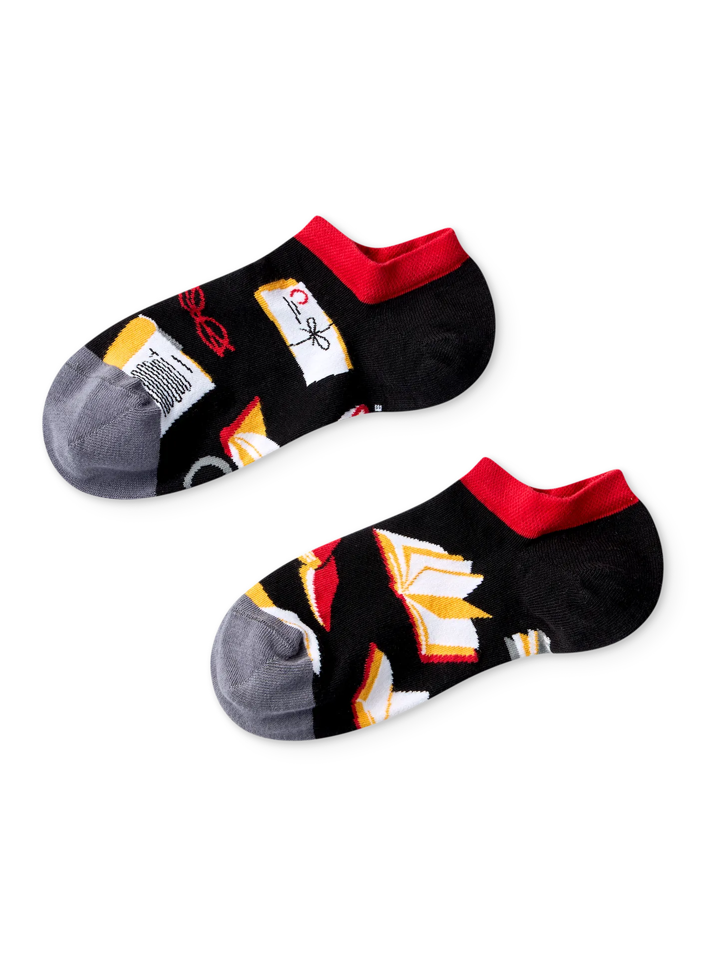 Lustige Sneakersocken Buchliebhaber