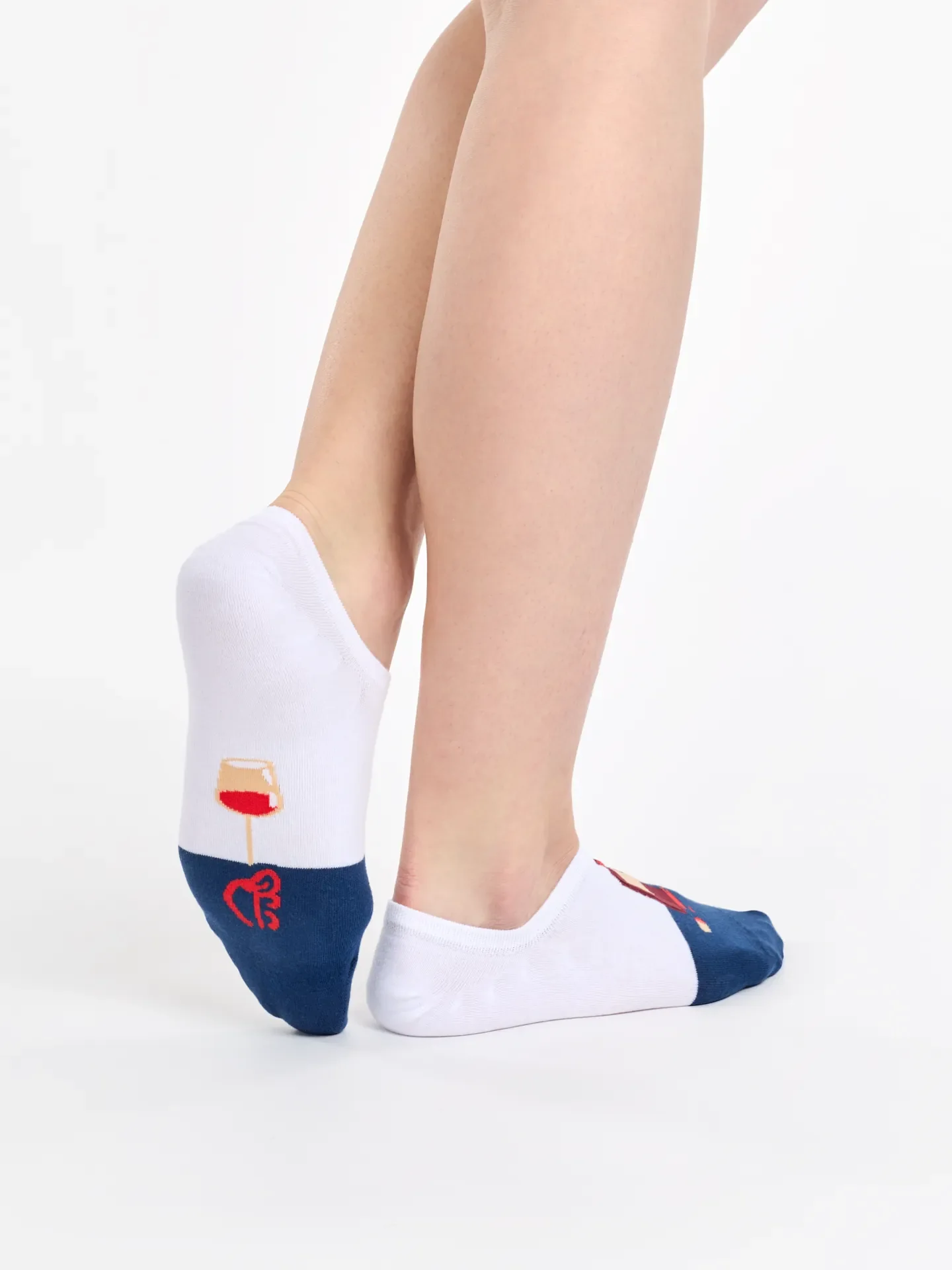 Lustige Sneakersocken Flasche Wein - Image 3