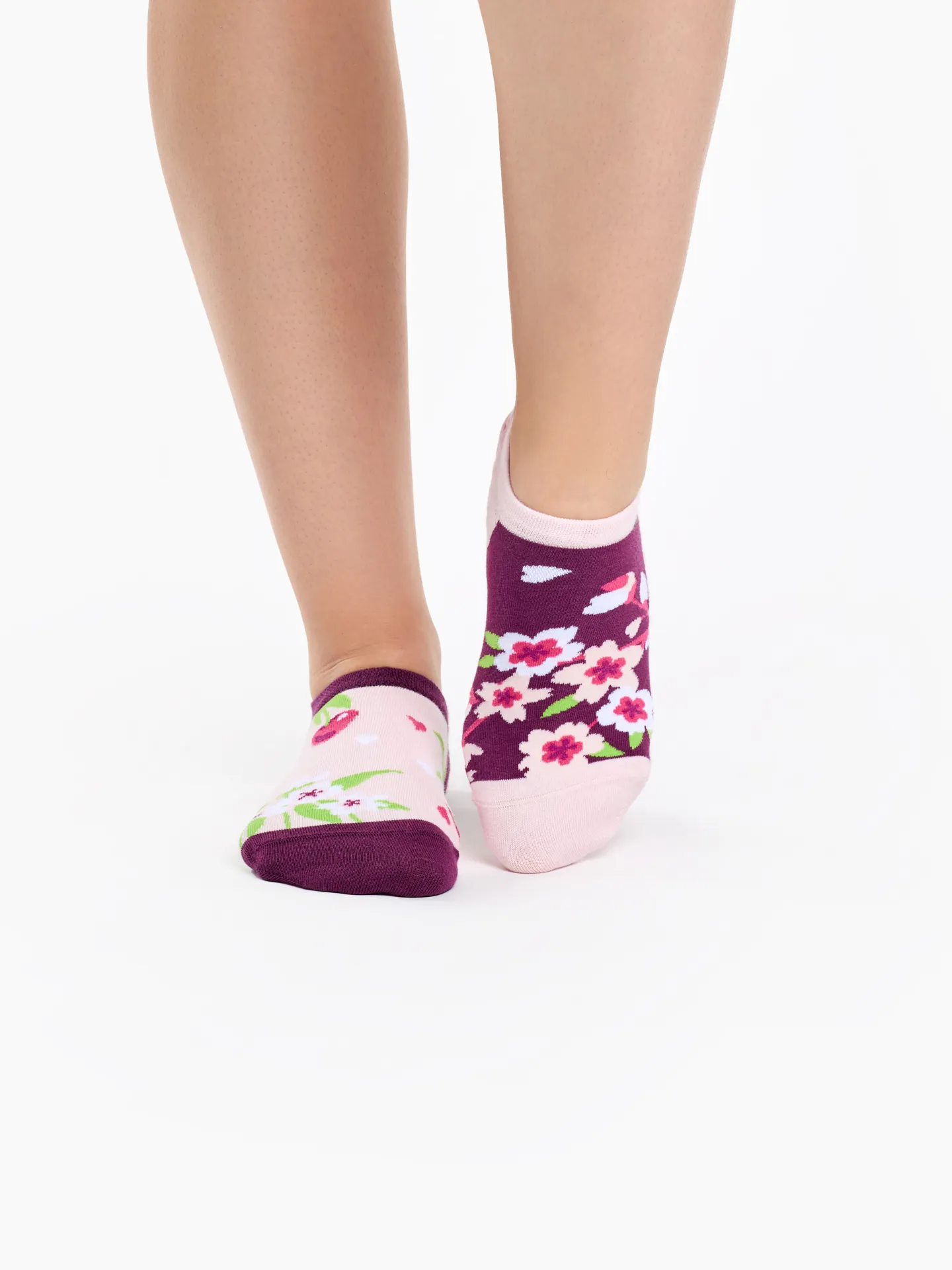Lustige Sneakersocken Kirschblüte - Image 2