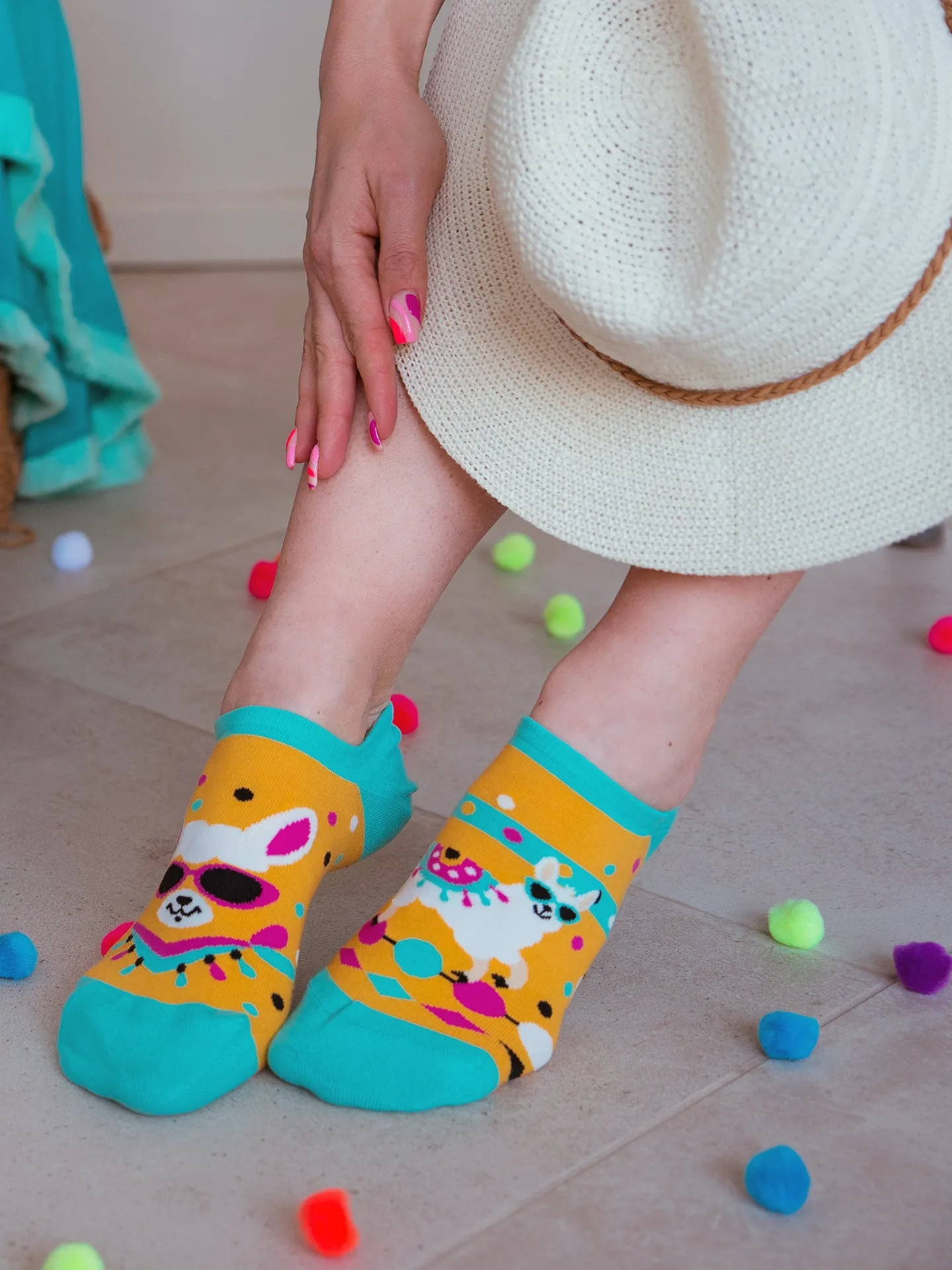 Lustige Sneakersocken Cooles Lama - Image 5