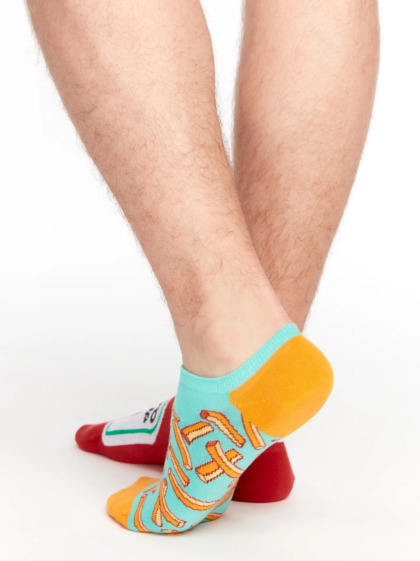 Lustige Sneakersocken Pommes mit Ketchup - Image 4