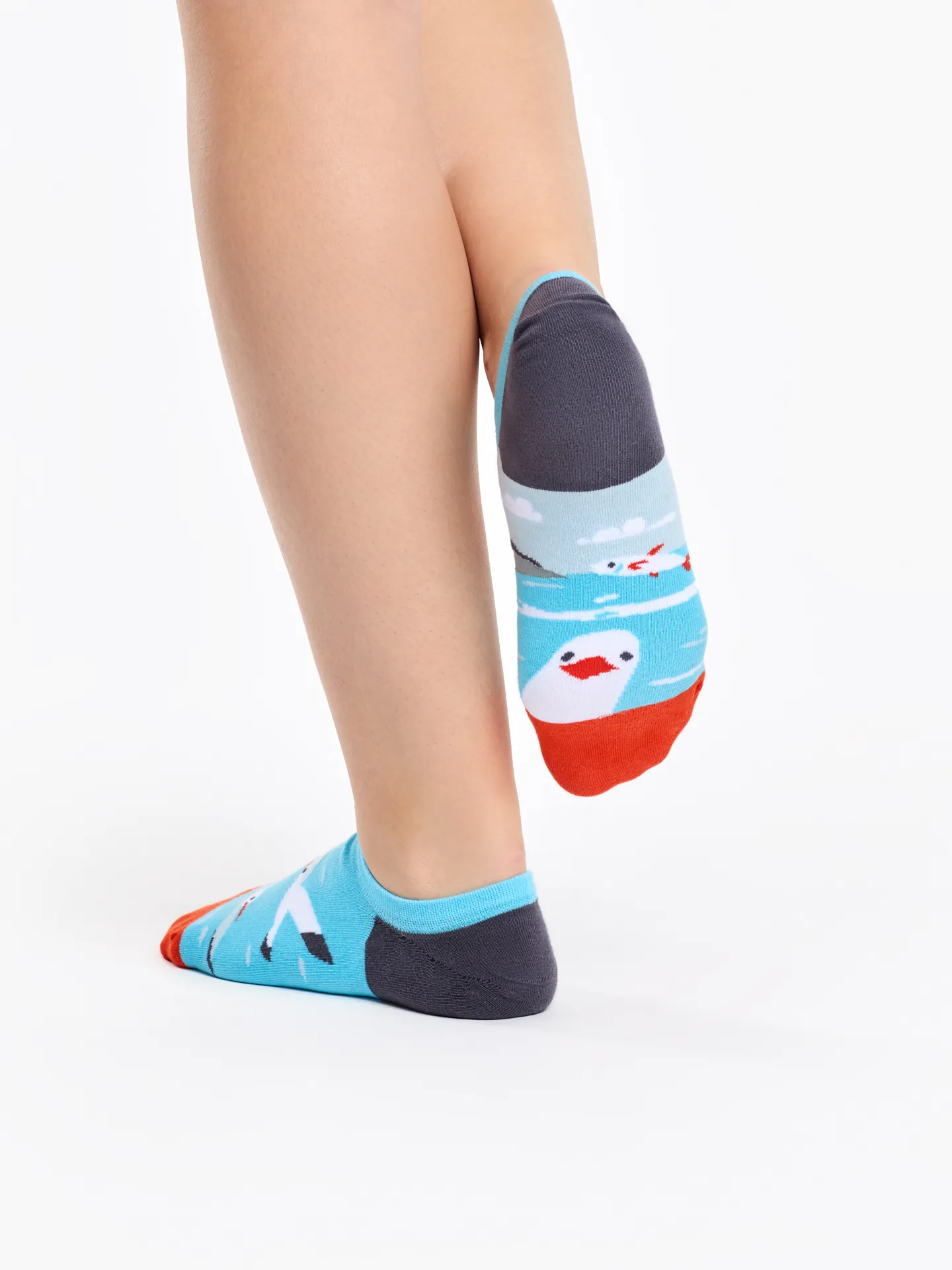 Lustige Sneakersocken Möwe - Image 3