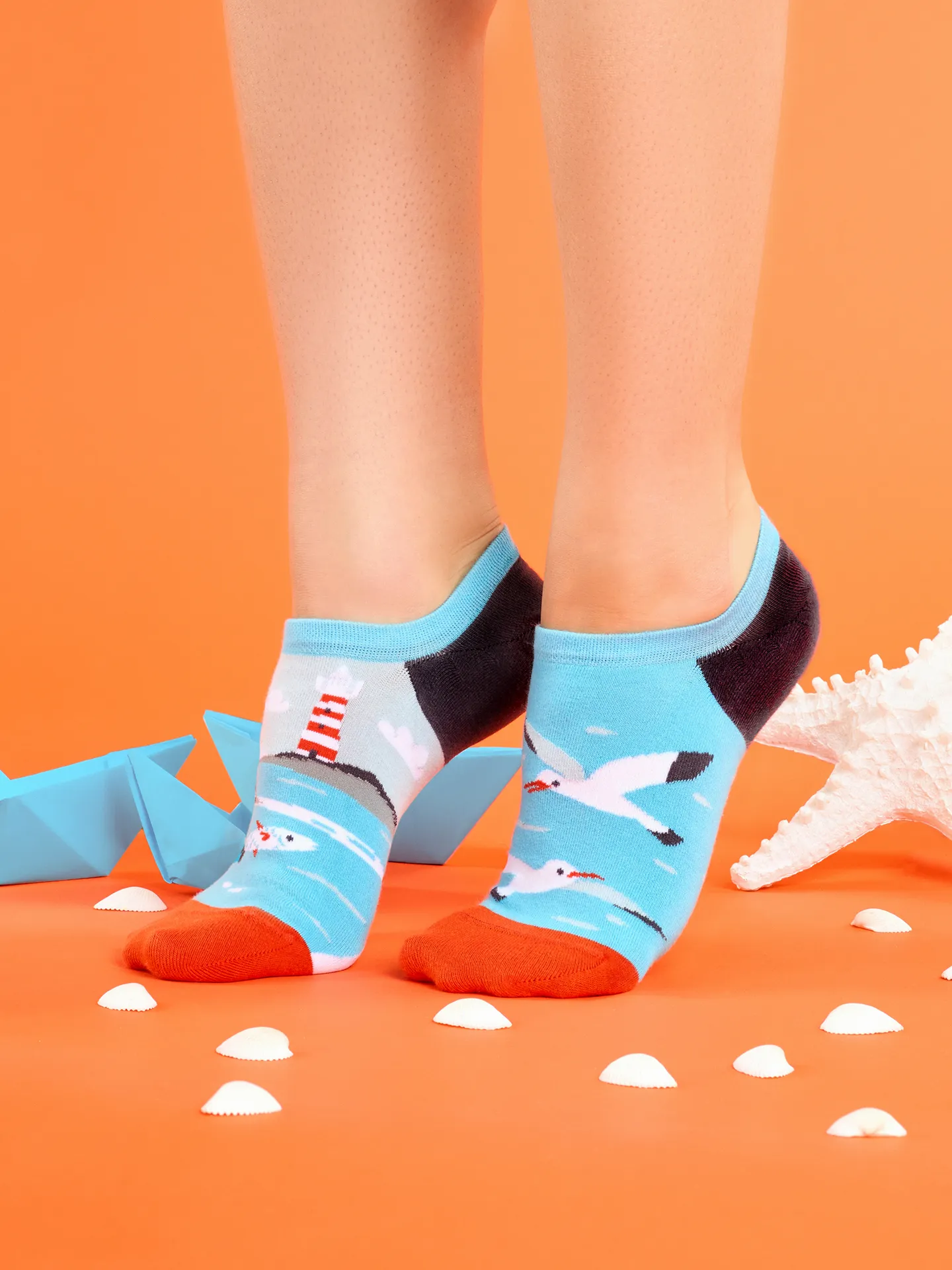 Lustige Sneakersocken Möwe - Image 4