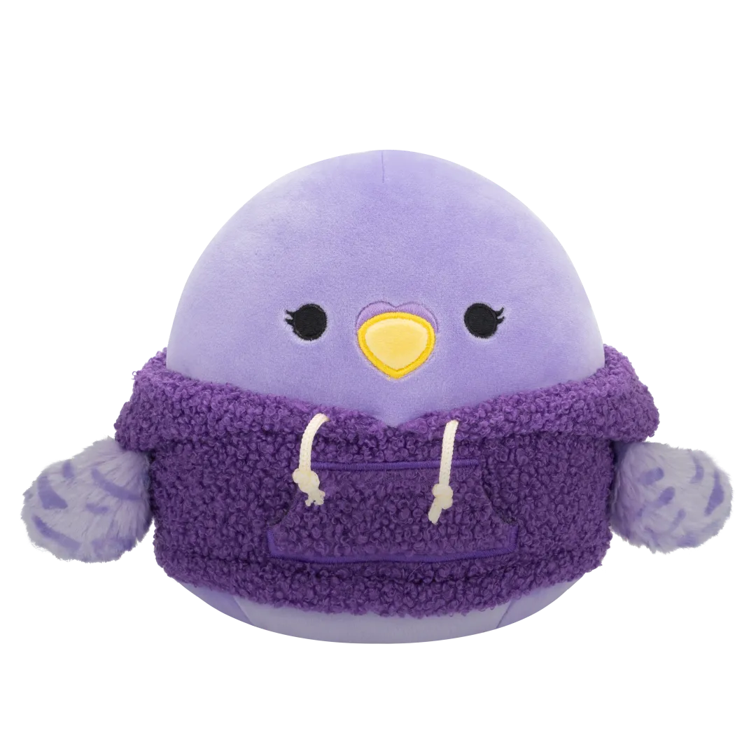 Squishmallows Anoushka der Sittich mit Wollhoodie, 20 cm