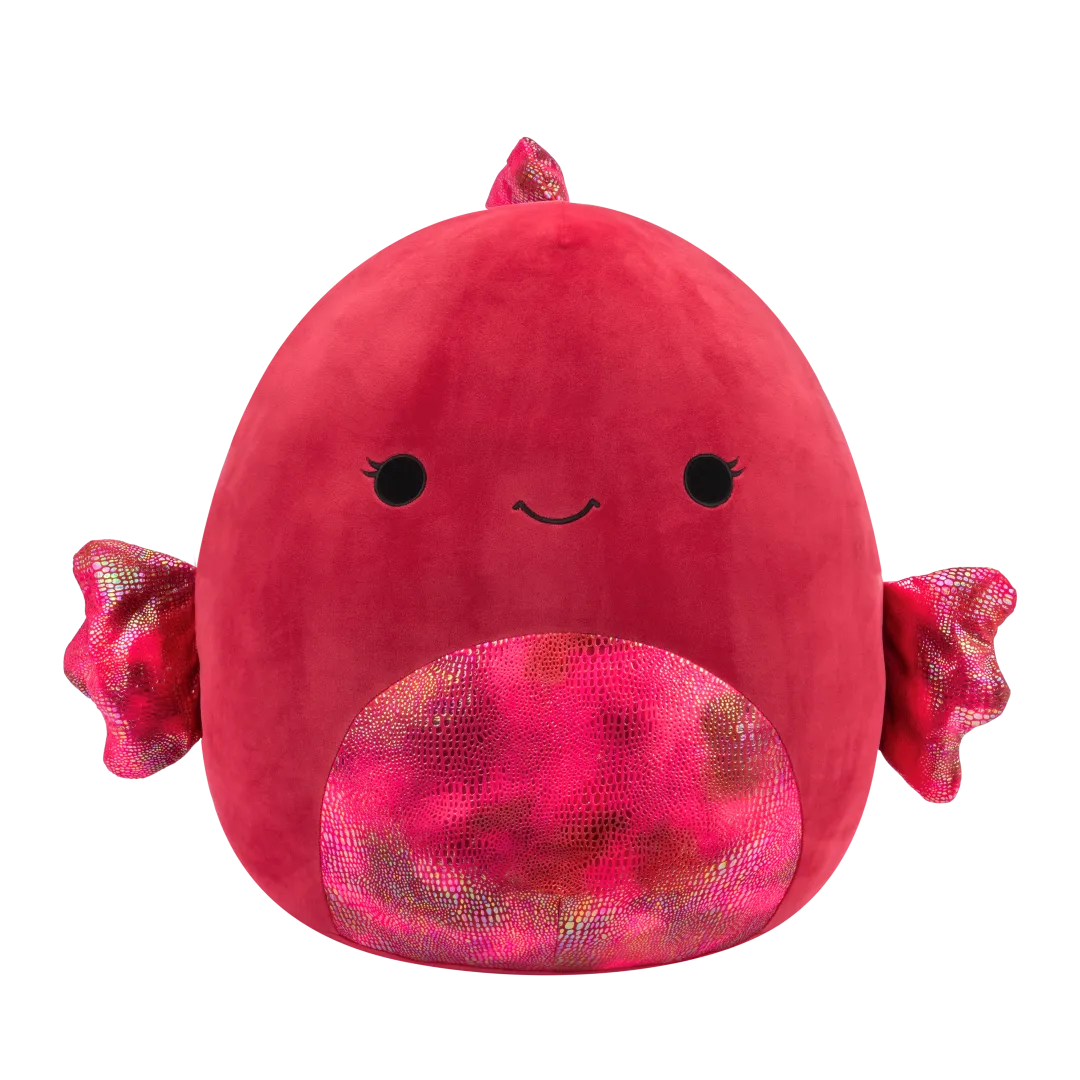 Squishmallows Barella der himbeerfarbene Betta-Fisch, 40 cm