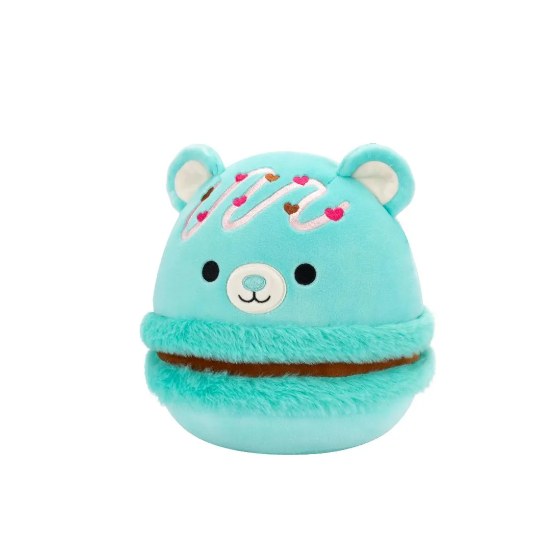 Squishmallows Belinda die blaugrüne Bärenmakrone mit Schokoladenfüllung und rosa Streusel, 20 cm - Image 2