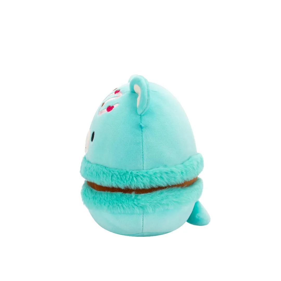 Squishmallows Belinda die blaugrüne Bärenmakrone mit Schokoladenfüllung und rosa Streusel, 20 cm - Image 3