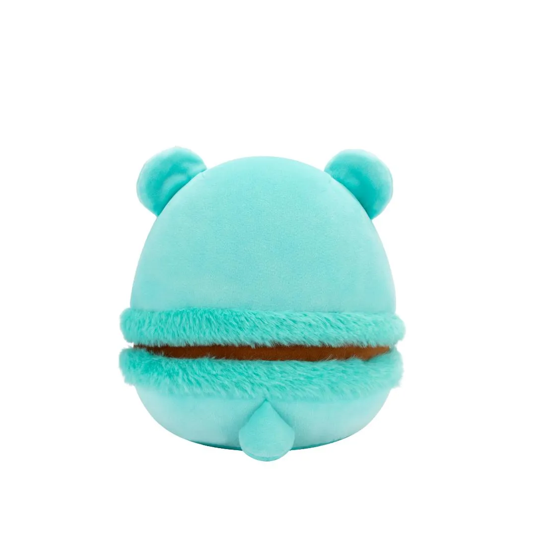 Squishmallows Belinda die blaugrüne Bärenmakrone mit Schokoladenfüllung und rosa Streusel, 20 cm - Image 4