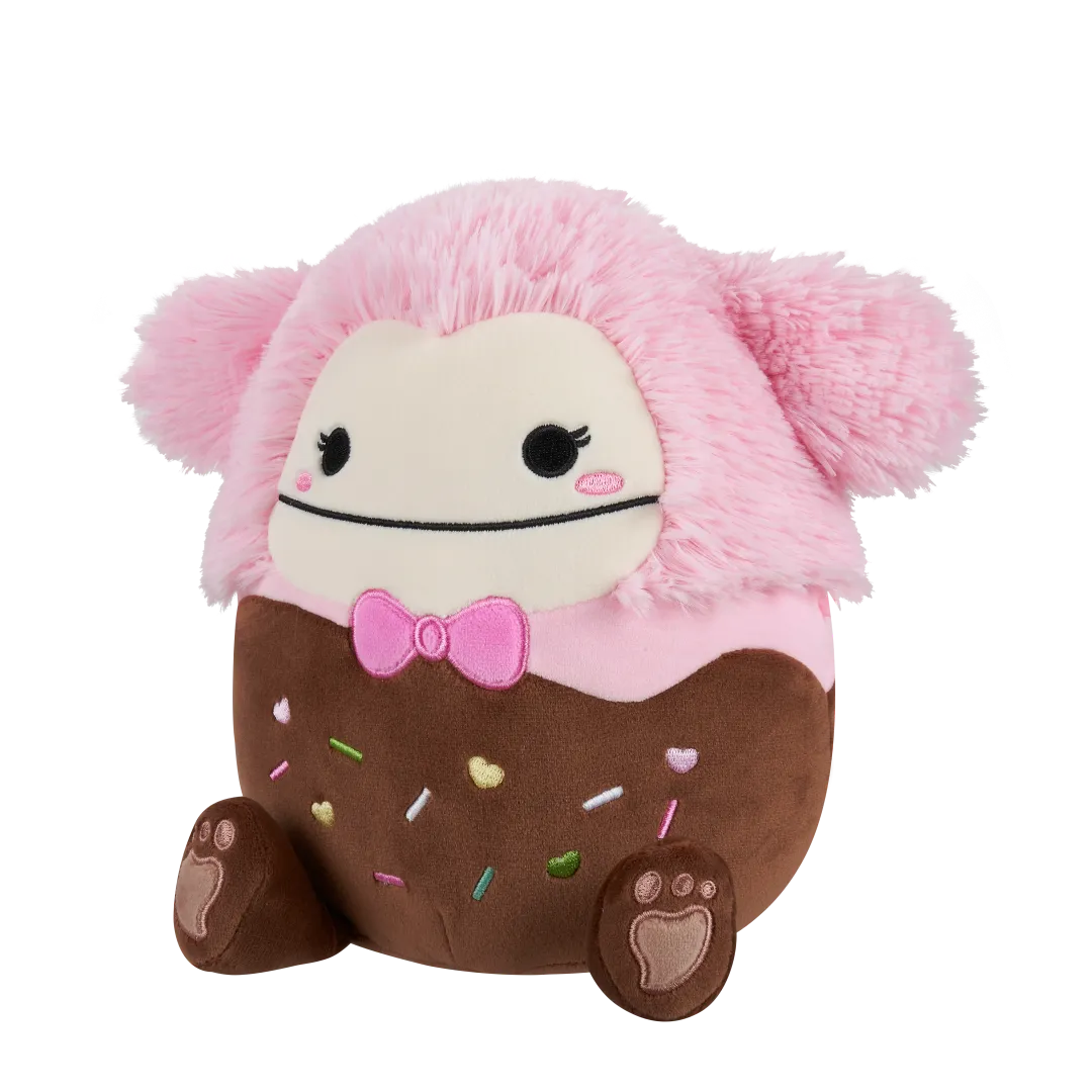 Squishmallows Brina der in Schokolade getauchte rosa Bigfoot mit rosa Fliege, 20 cm - Image 2