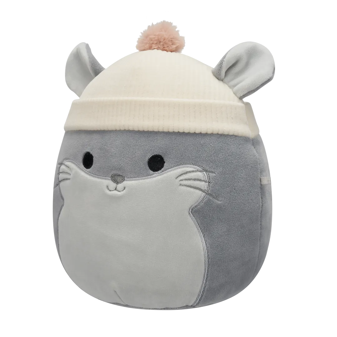 Squishmallows Camilo das graue Chinchilla mit brauner Beanie, 20 cm - Image 3