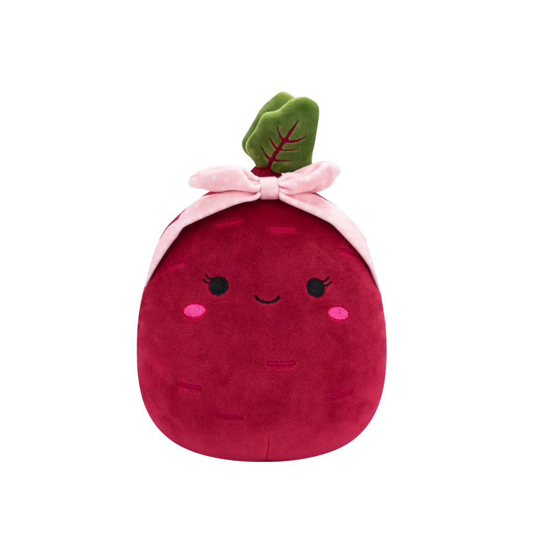 Squishmallows Claudia die lila Rübe mit rosa Stirnband, 20 cm