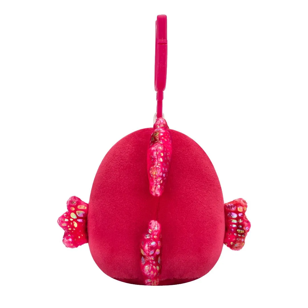 Squishmallows Clip-On Barella der himbeerfarbene Betta-Fisch, 9 cm - Image 3