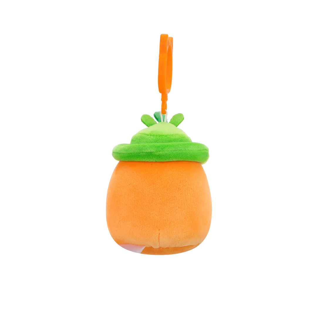 Squishmallows Clip-On Caroleena die orangefarbene Karotte mit Eimerhut, 9 cm - Image 4