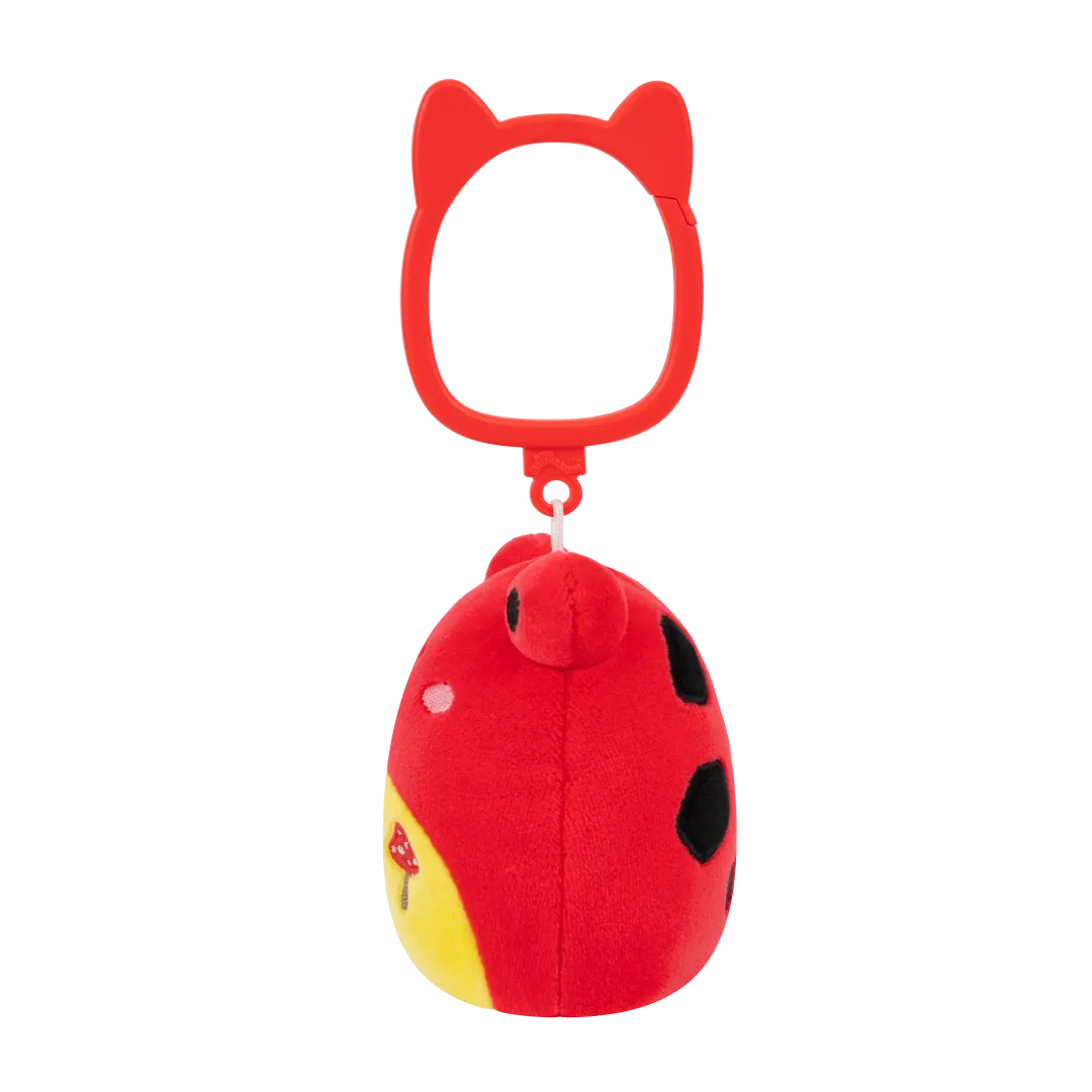 Squishmallows Schlüsselanhänger Obu der rote Tropenfrosch mit Pilzstickerei, 9 cm - Image 3