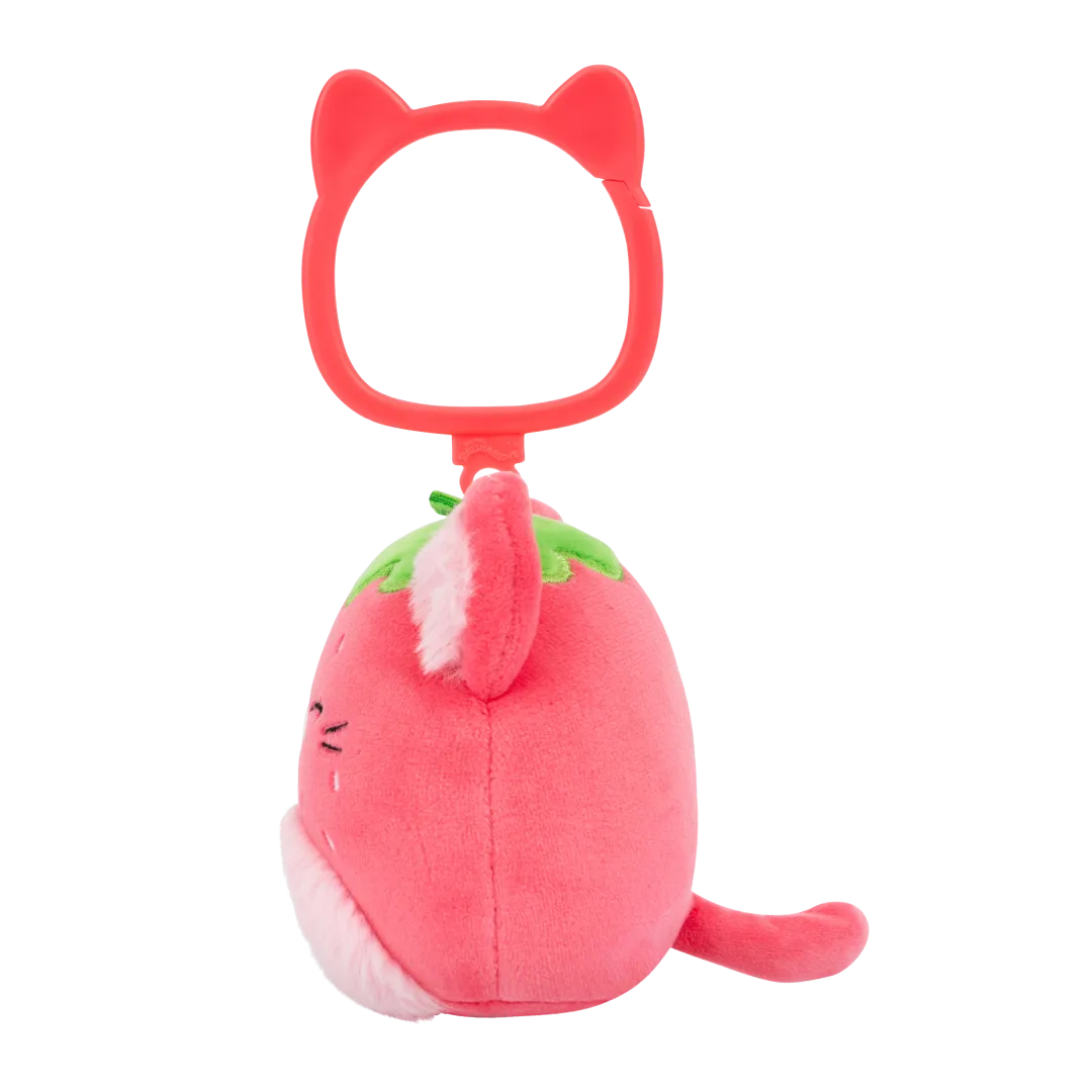 Squishmallows Schlüsselanhänger Olma die Erdbeer-Katze, 9 cm - Image 3