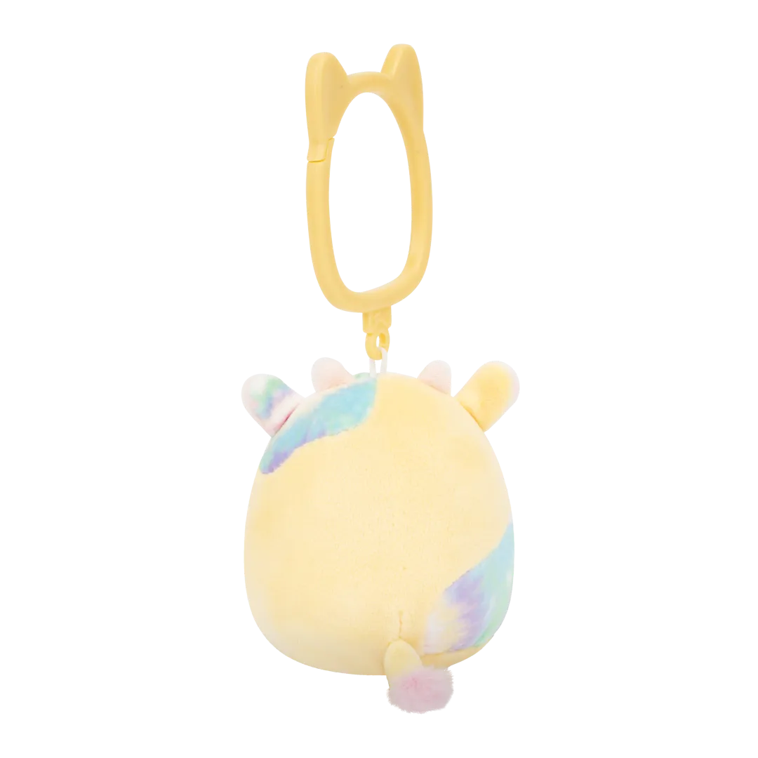 Squishmallows Schlüsselanhänger Rina die Kuh mit Tie-Dye-Flecken, 9 cm - Image 3