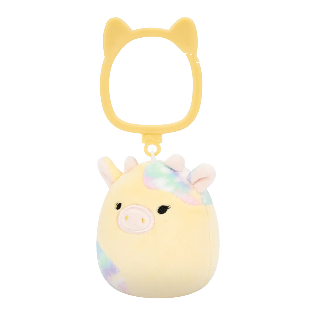 Squishmallows Schlüsselanhänger Rina die Kuh mit Tie-Dye-Flecken, 9 cm - Image 4