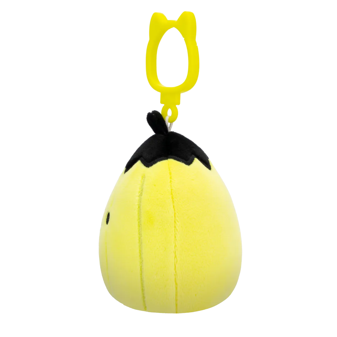 Squishmallows Clip-On Walt der neonlindgrüne Kürbis mit schwarzem Top, 9 cm - Image 3