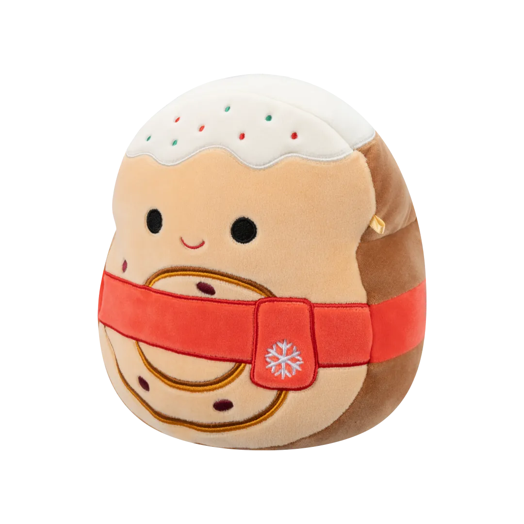 Squishmallows Davey der Zimtschnecken-Toast mit rotem Schal, 20 cm - Image 2