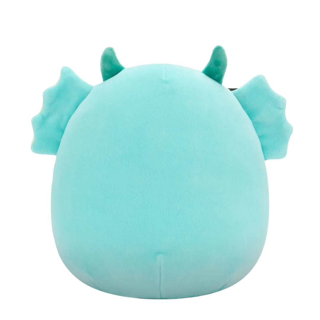 Squishmallows Liebster das blaugrüne Sumpfmonster mit geflecktem Bauch und Fledermaus-Pin, 20 cm - Image 4