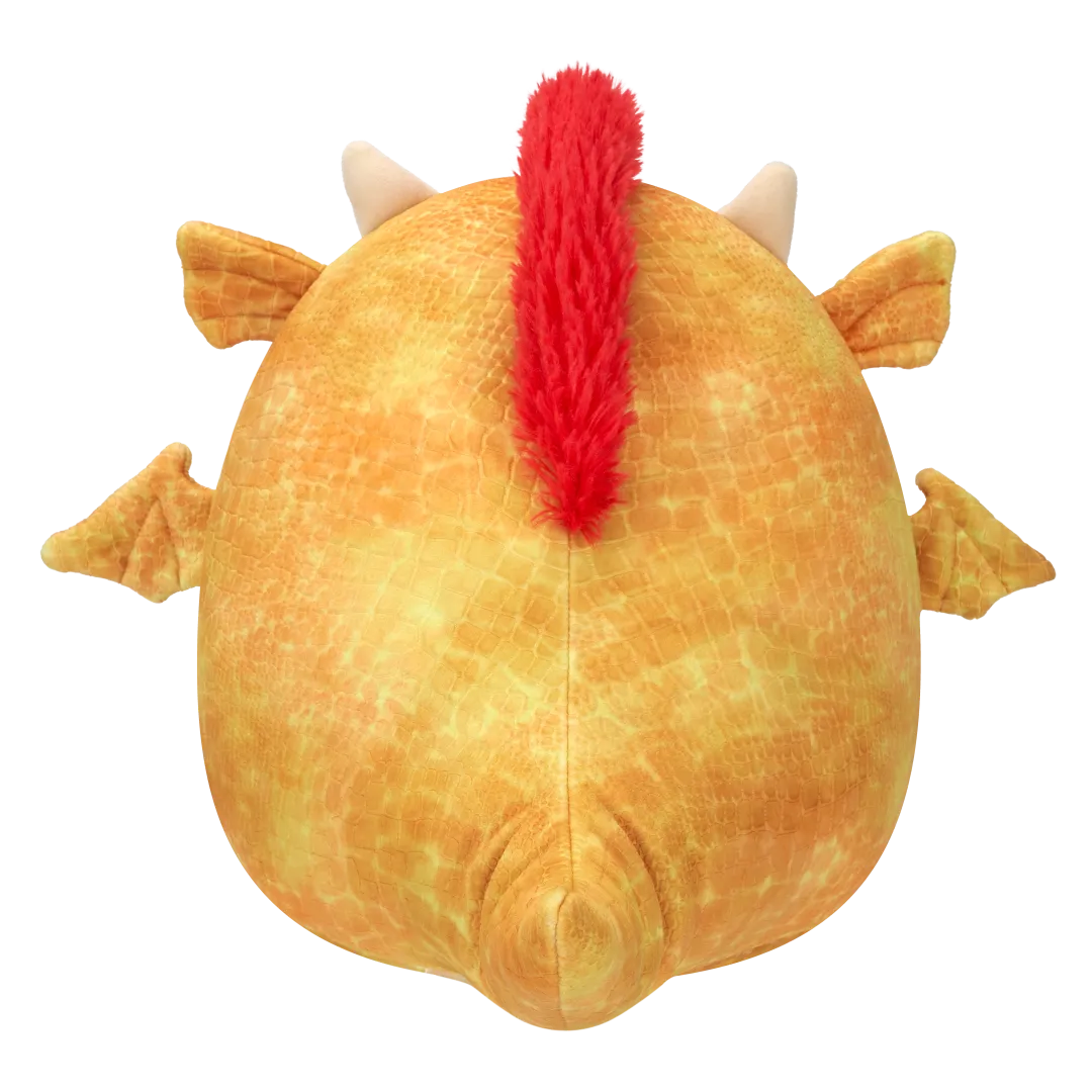 Squishmallows Dieric der gelbe strukturierte Drache mit rotem Haar, 40 cm - Image 3