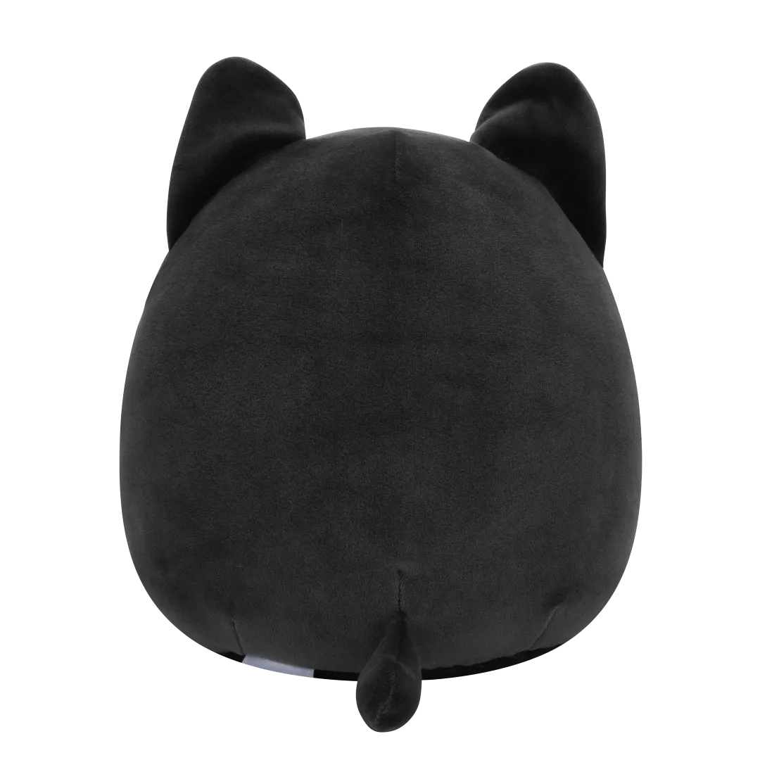 Squishmallows Eponine - Schwarze Katze mit neonblauem Plüschbauch und Glitzerohren, 20 cm - Image 4