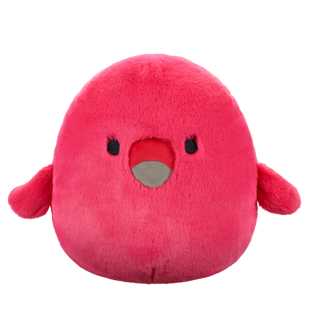 Squishmallows Fuzzamallows Cookie der rosa Flamingo, 30 cm