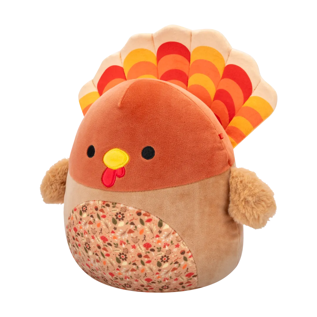 Squishmallows Gobrianna die braune Pute mit herbstlich gemustertem Bauch, 20 cm - Image 2