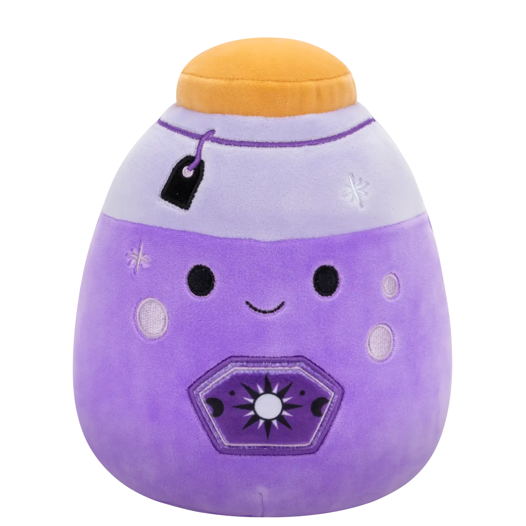 Squishmallows Kensington - Neonlila Zaubertrank mit Etikett, 20 cm