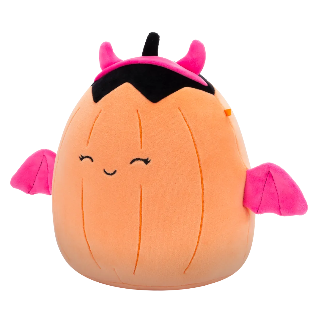 Squishmallows Margie - Pastelloranger Kürbis in rosa Teufelskostüm, 20 cm - Image 2