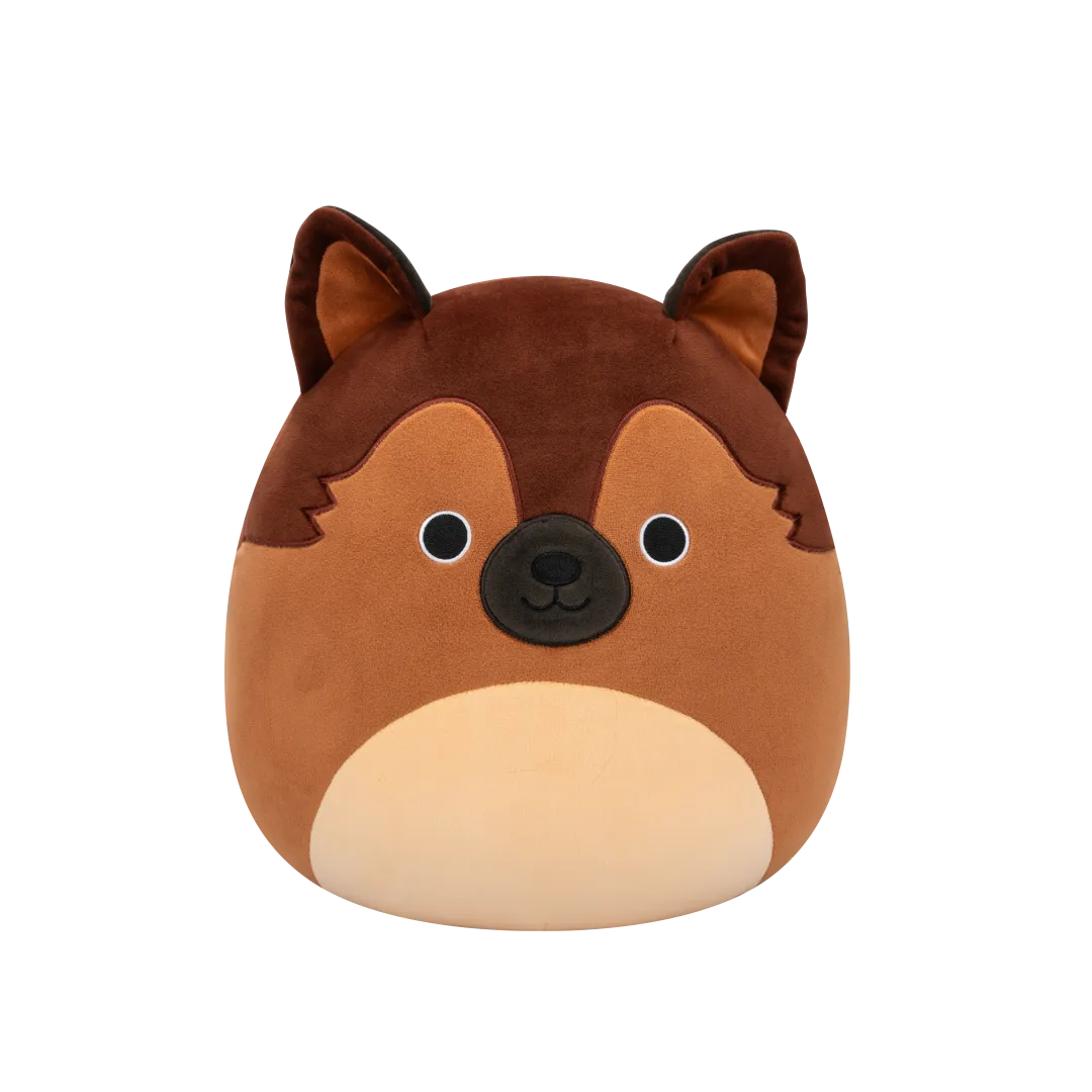 Squishmallows Mario der braune deutsche Schäferhund, 30 cm