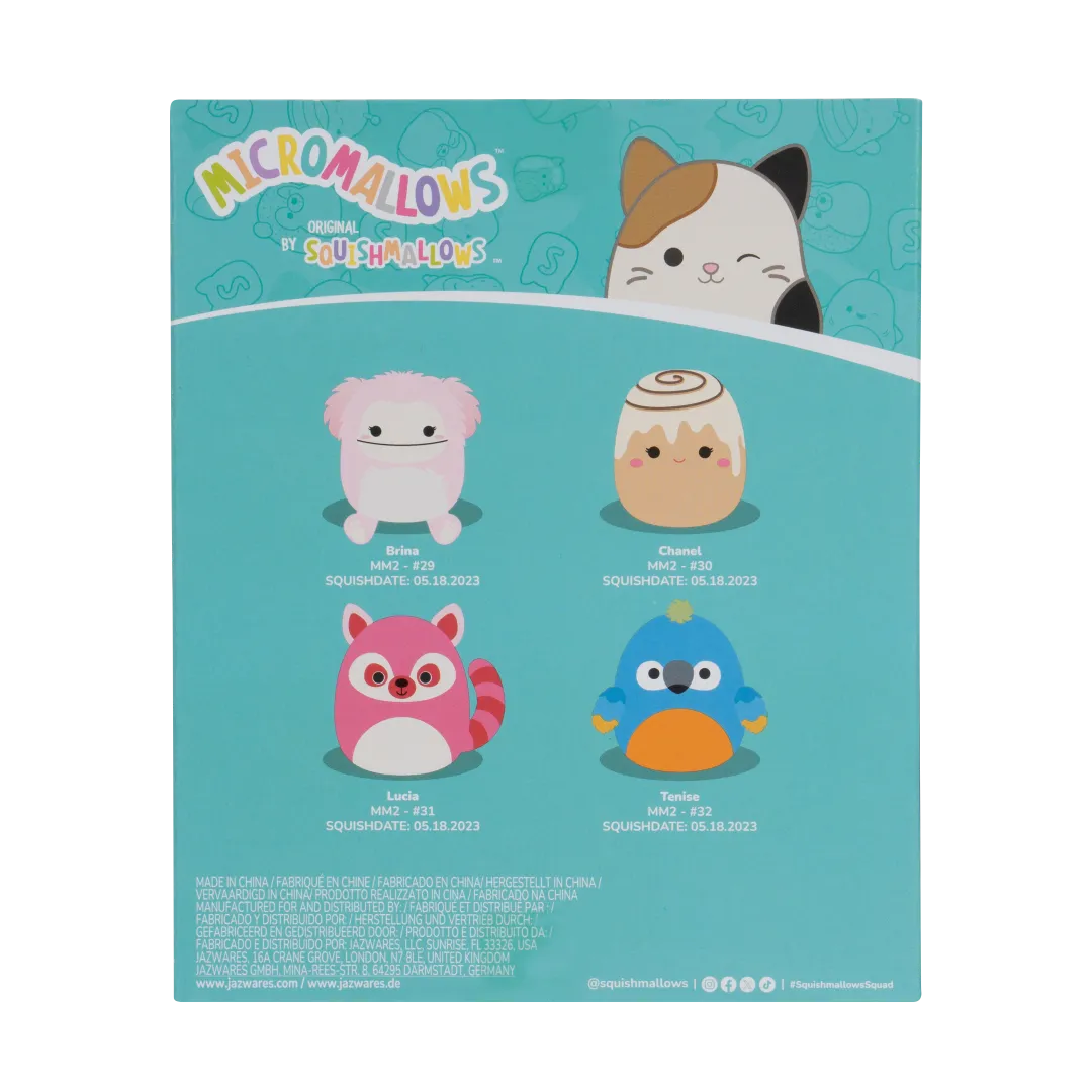 Squishmallows Micromallows 4er-Pack – Chanel, Brina, Lucia, Tenise - Image 4