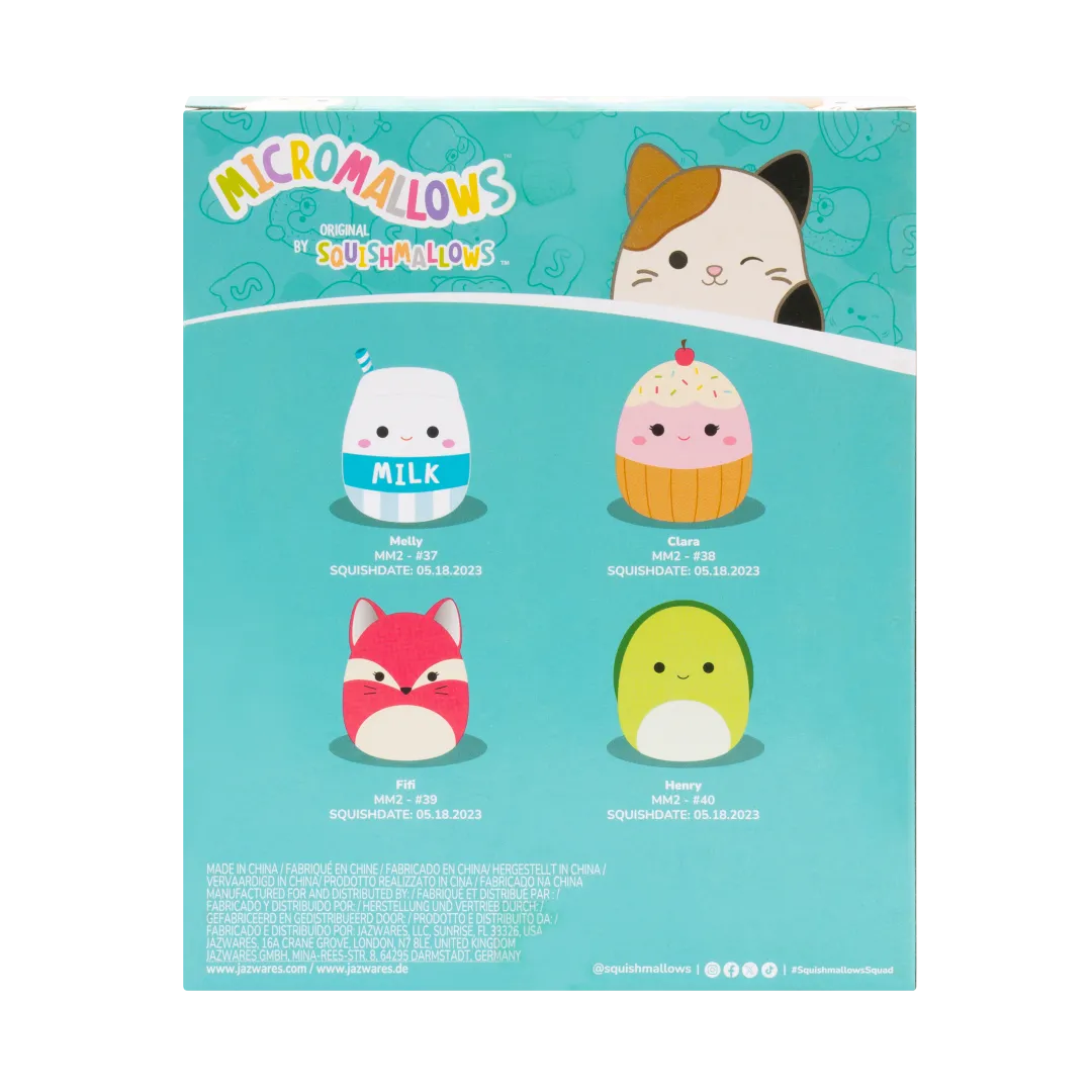 Squishmallows Micromallows 4er-Pack – Fifi, Henry, Melly, Clara - Image 7