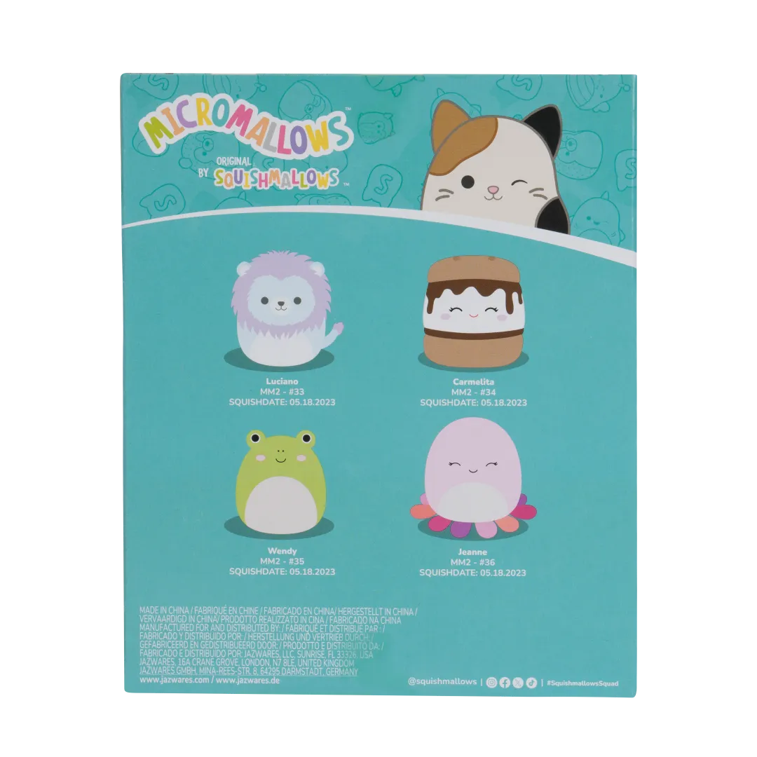 Squishmallows Micromallows 4er-Pack – Wendy, Jeanne, Carmelita, Lucia - Image 6