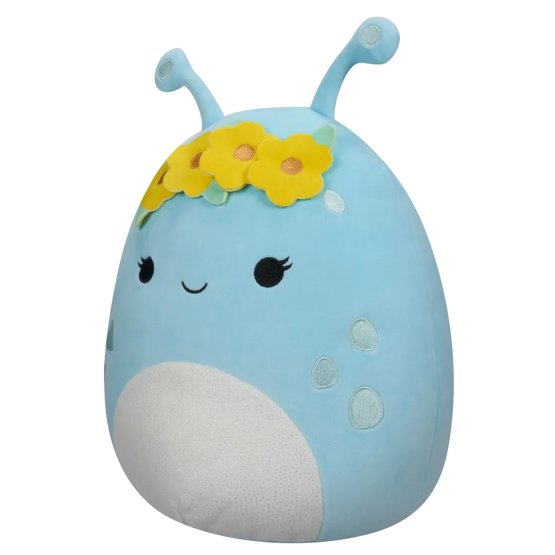 Squishmallows Natnat der pastellblaue Alien mit Blumenkrone, 40 cm - Image 2