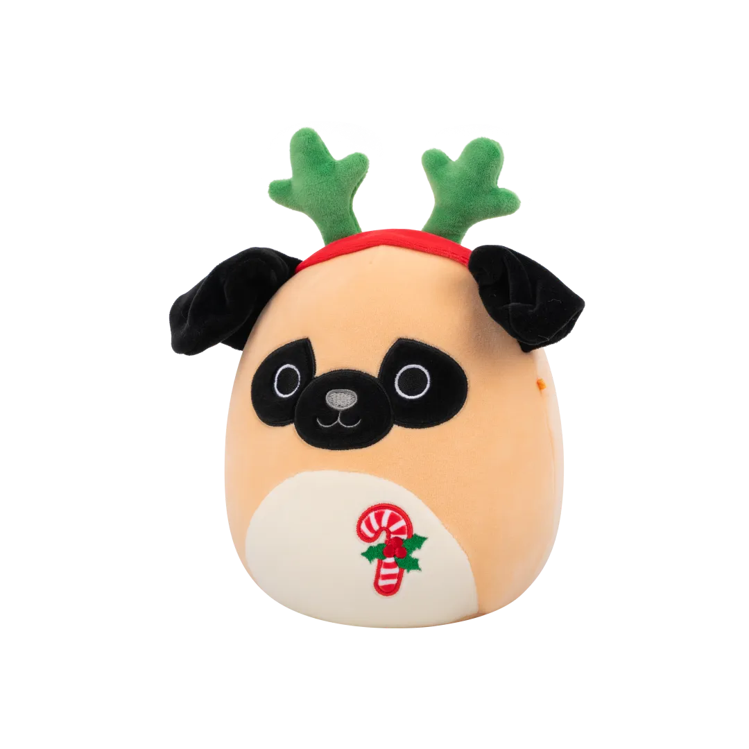 Squishmallows Prince der braune Mops mit weißem Bauch, 20 cm - Image 2