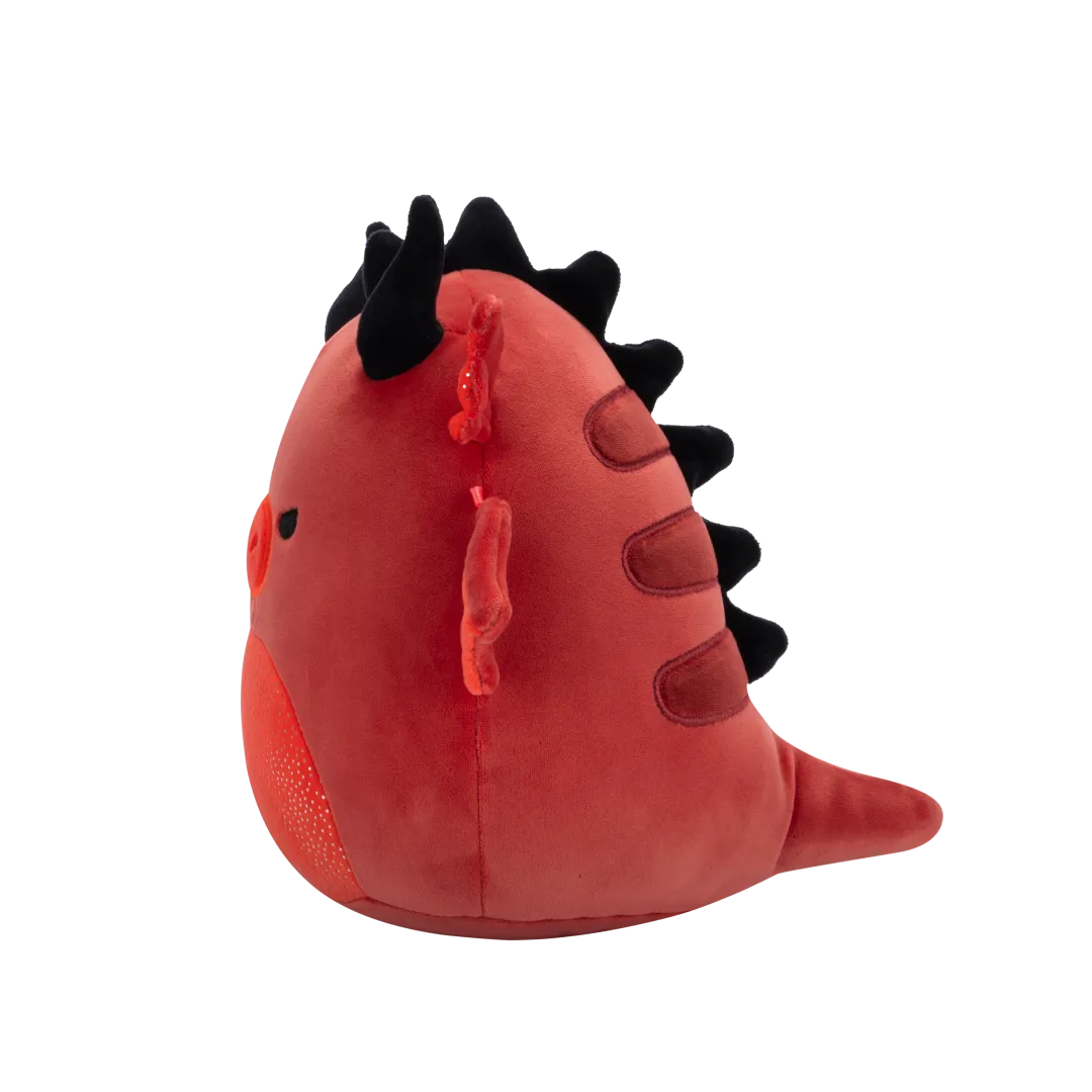 Squishmallows Salami der rote Drache mit wütenden Augen und glitzerndem Bauch, 20 cm - Image 4
