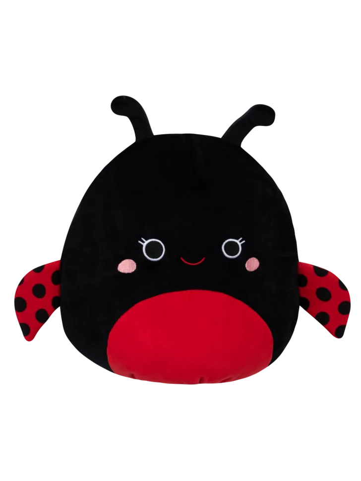 Squishmallows Trudy der schwarze Marienkäfer, 35 cm