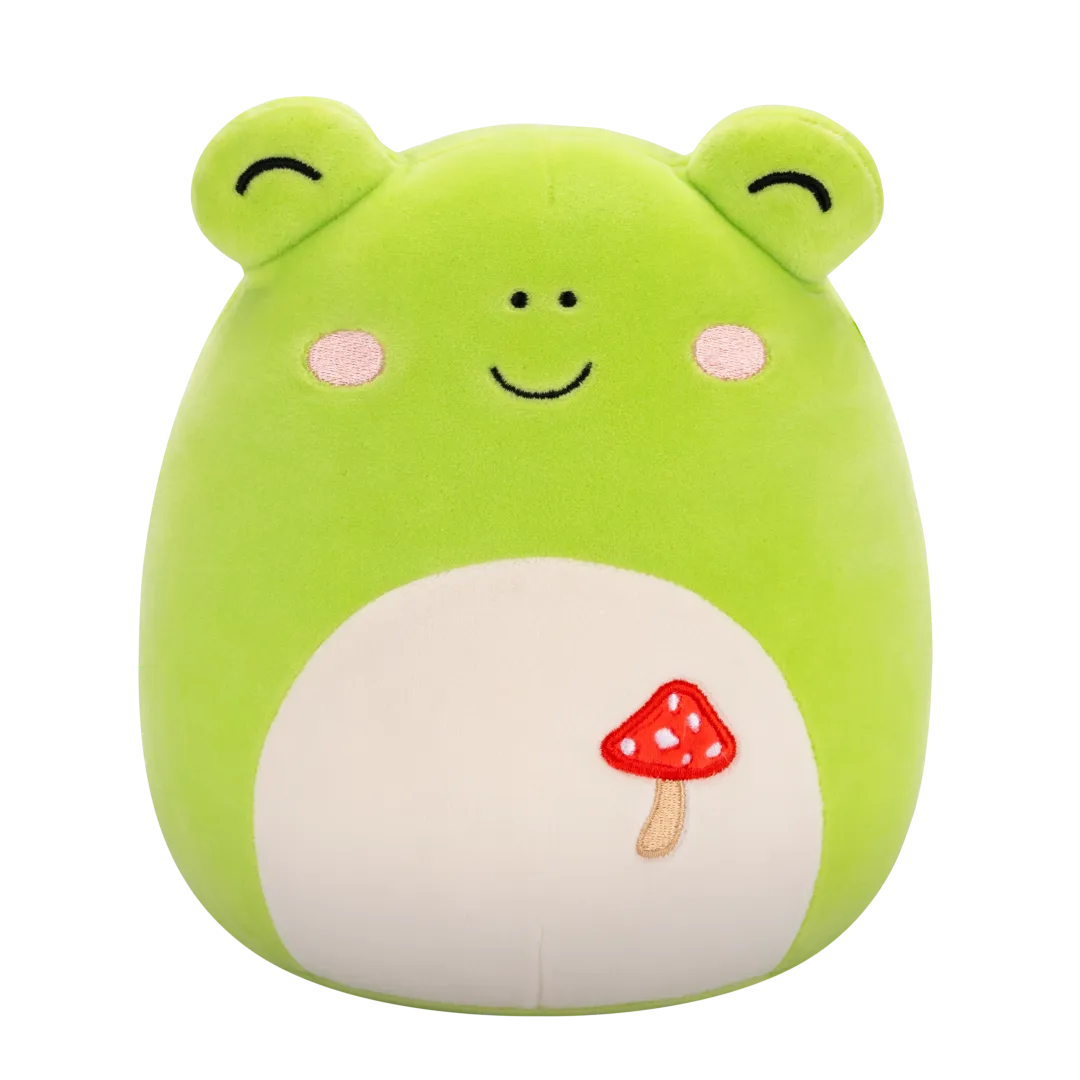 Squishmallows Wendy der grüne Frosch mit Pilzstickerei, 20 cm