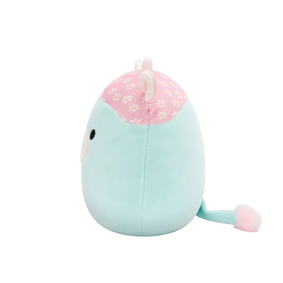 Squishmallows Yamaris die mintfarbene und rosa geblümte Kuh, 20 cm - Image 3