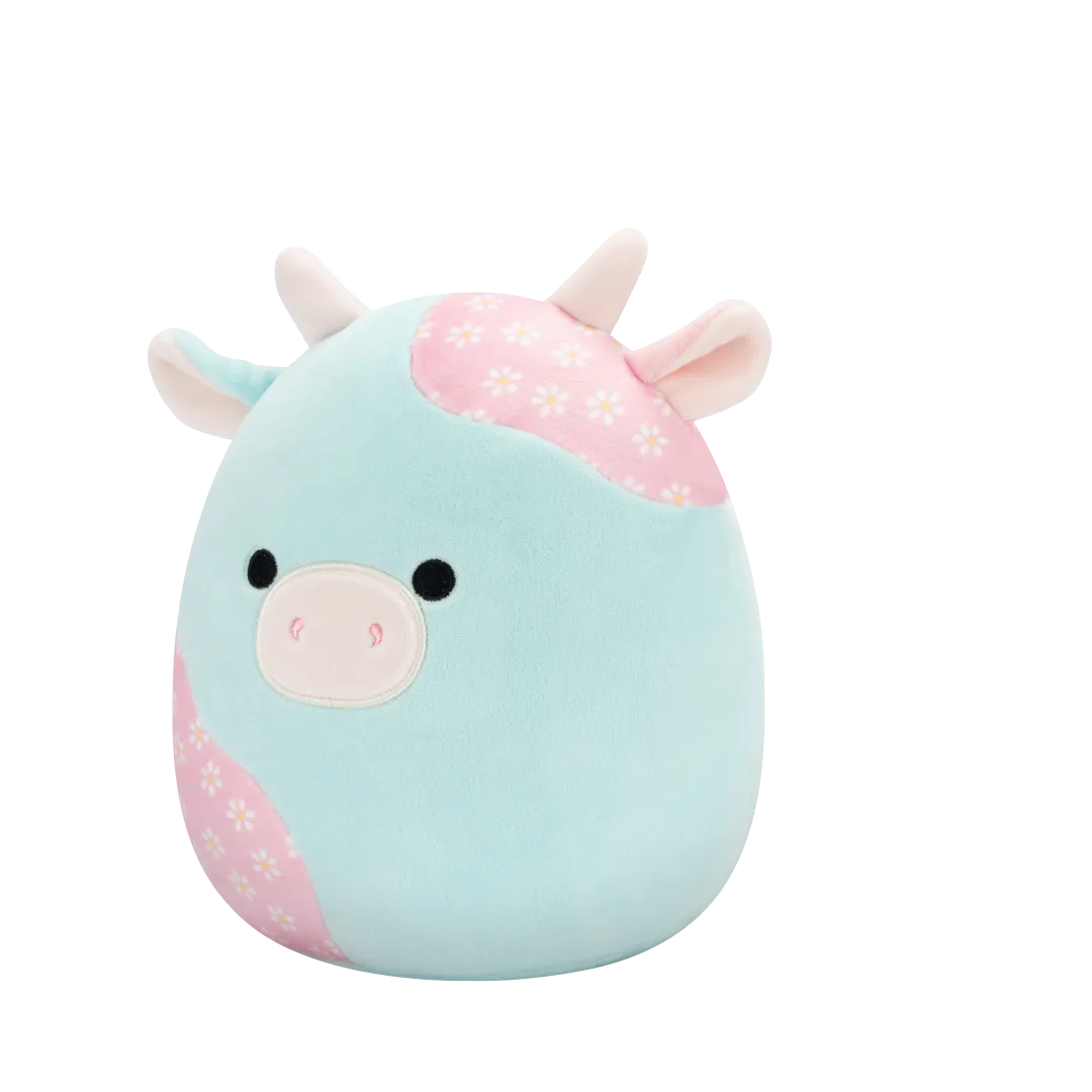 Squishmallows Yamaris die mintfarbene und rosa geblümte Kuh, 20 cm - Image 4