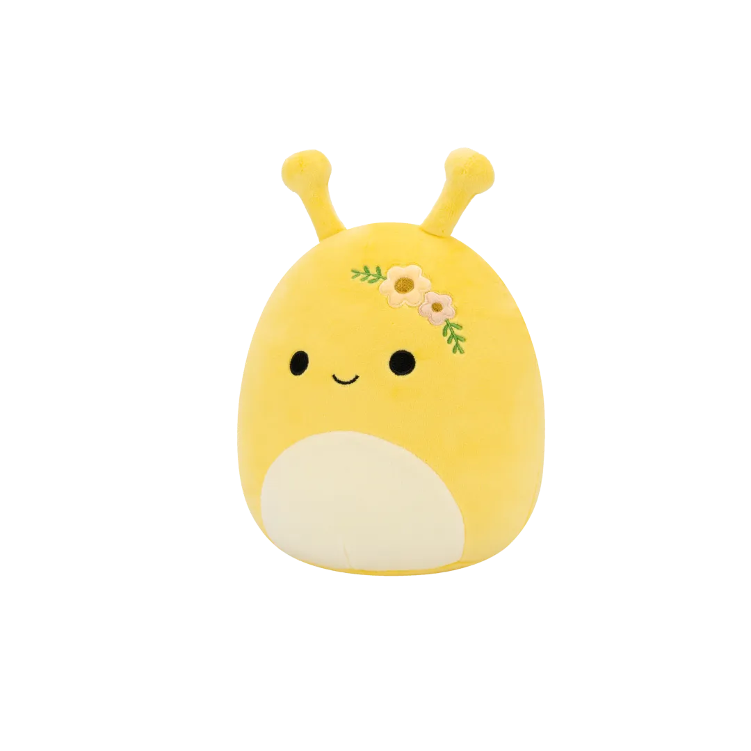Squishmallows Zarina die gelbe Bananenschnecke mit Blumen, 20 cm - Image 3