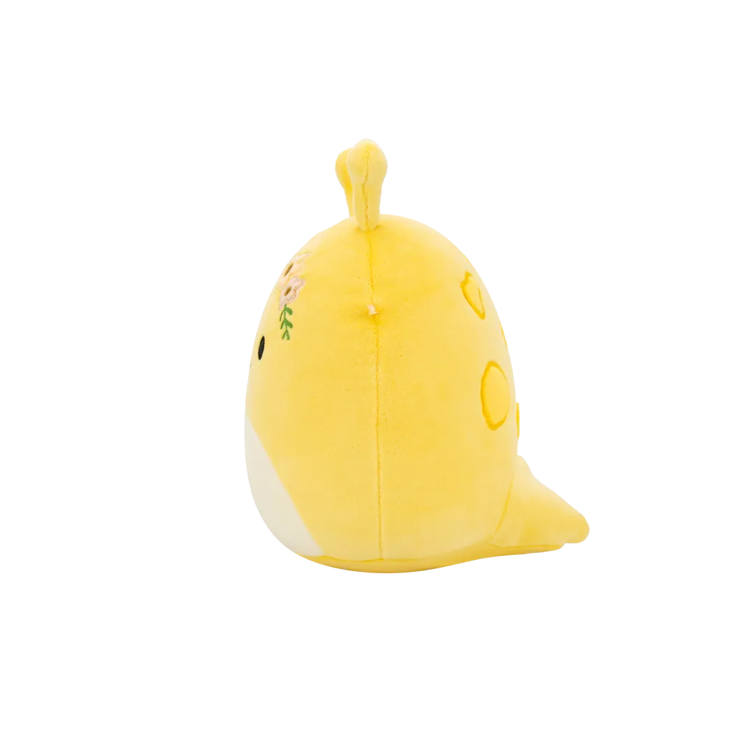 Squishmallows Zarina die gelbe Bananenschnecke mit Blumen, 20 cm - Image 4