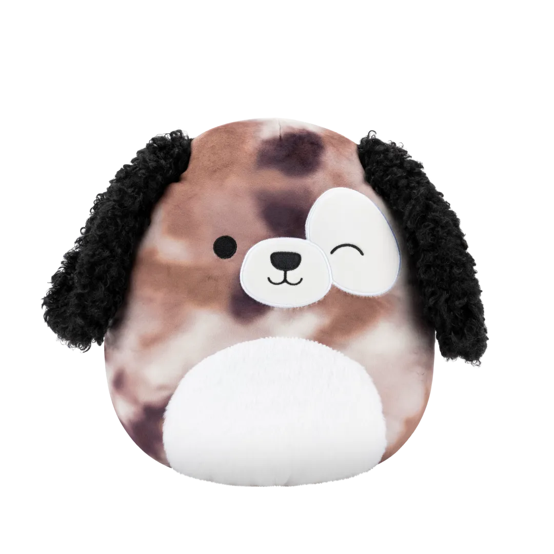 Squishmallows Zerdan der zwinkernde braun marmorierte Hund, 30 cm